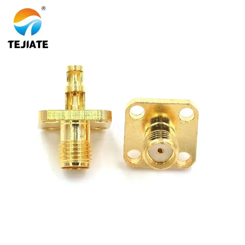 50PCS SMA Female/male Header RPSMA-KY/KWE-1.13 Outer Screw Inner Pin/hole Reverse Connection Pressure Welding Feeder Connector