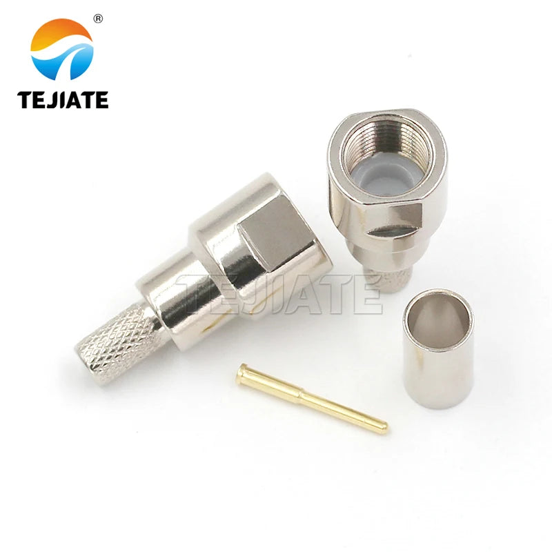 1PCS FME Female and Male All Copper Nicklplated Wholesale Jack Crimp for RG58/RG142 Connector