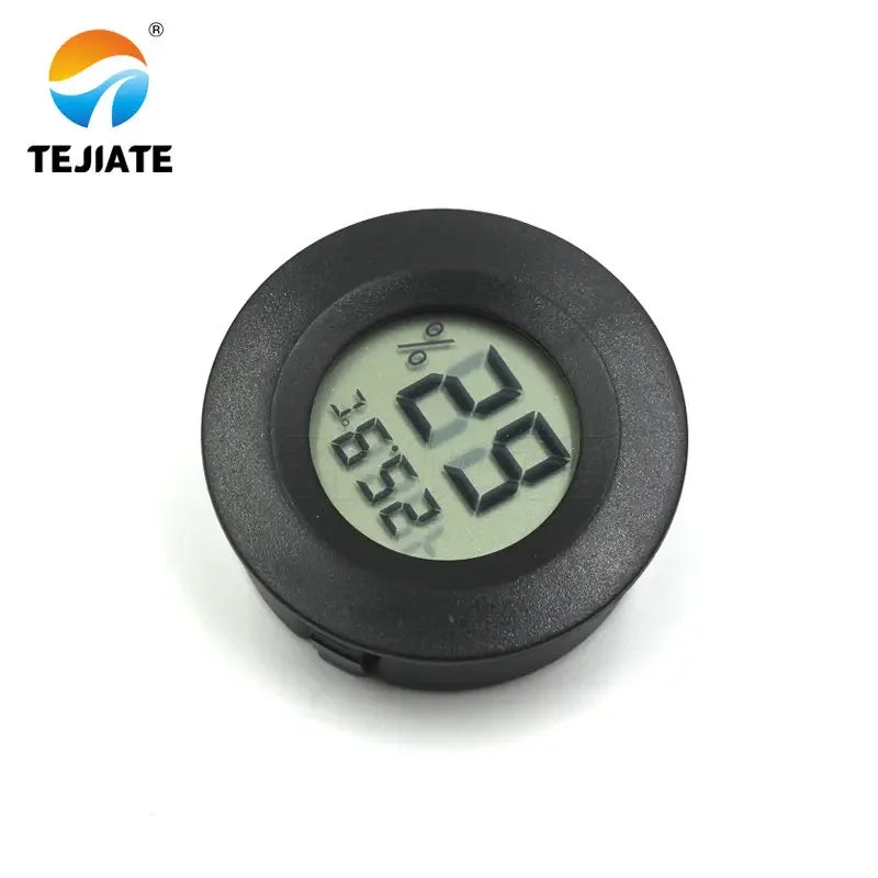Round Thermometer Hygrometer Sensor LCD Digital Temperature Probe Humidity Meter Roundness