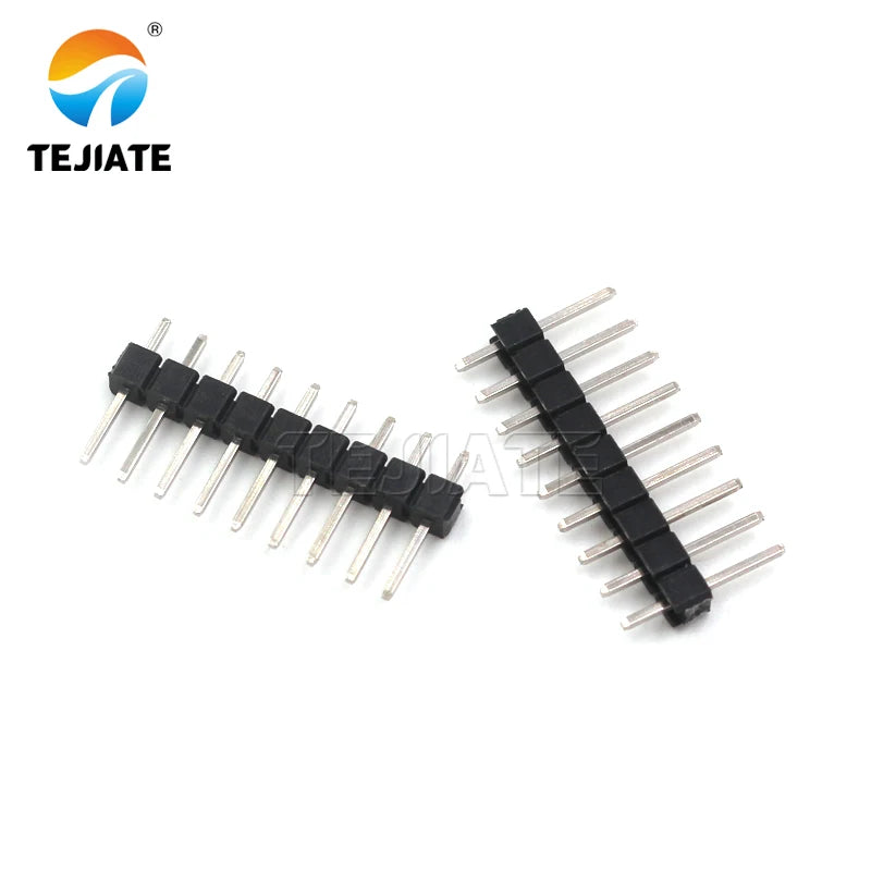 Single row pin spacing 2.54MM 1*2/3/4/5/6/7/8/10/12/20/30P copper pin header