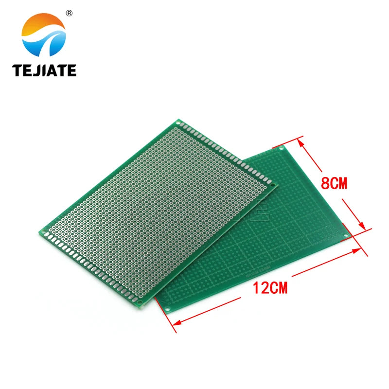 PCB circuit board universal board single-sided tin spray green oil glass fiber experimental board hole board welding 9*15