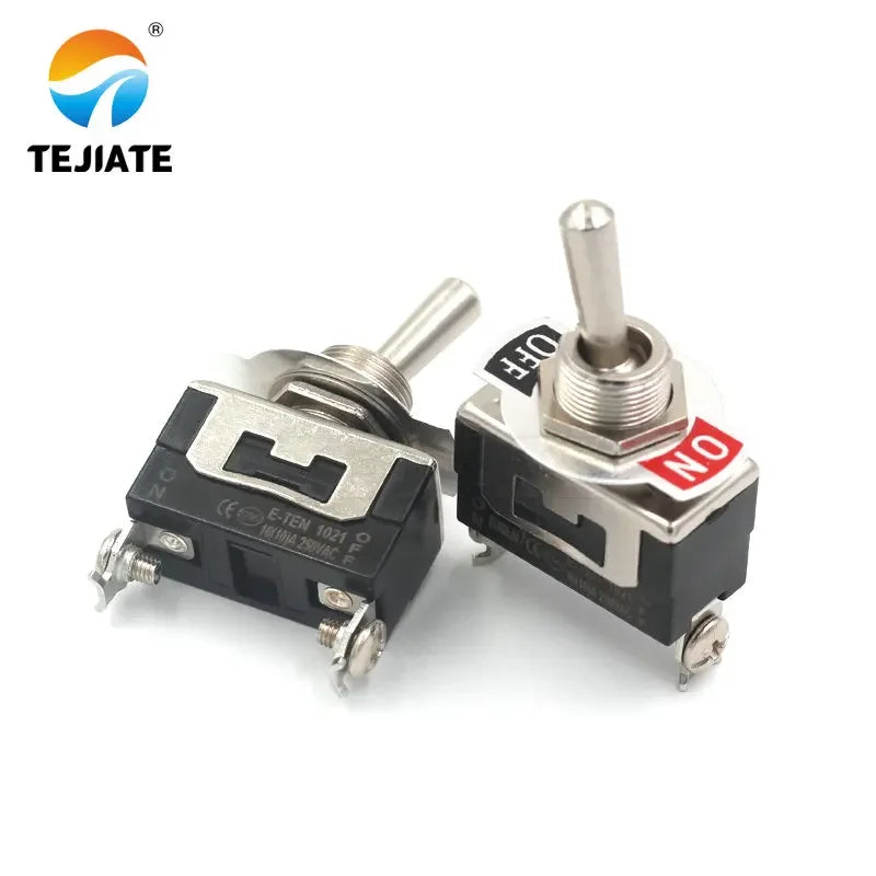 Heavy Duty SPST 2Pin 2 Terminal 10A AC 250V ON/OFF Rocker Toggle Switch E-TEN1021