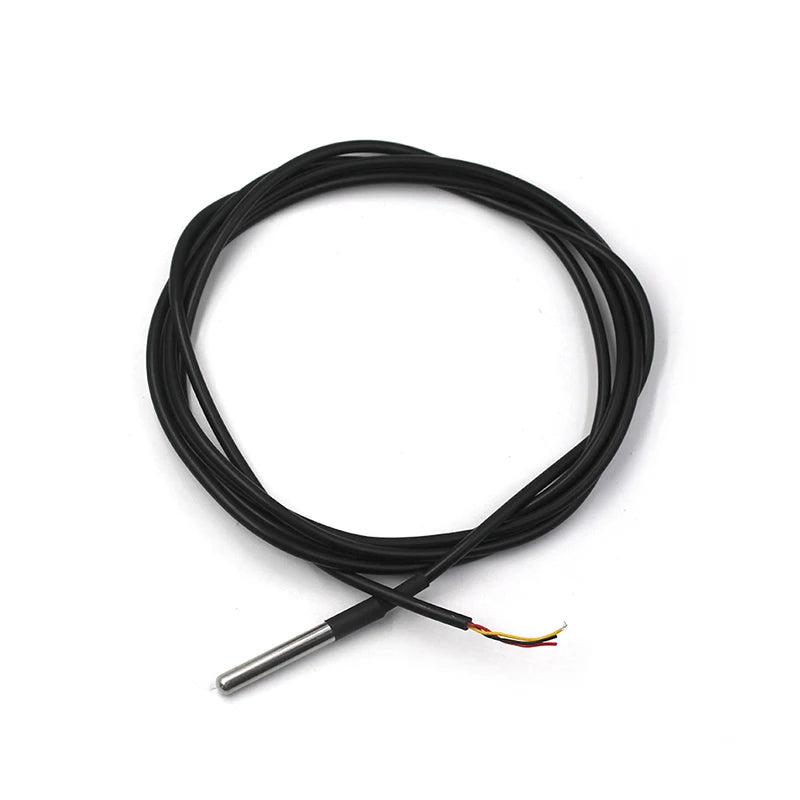 DS18B20 stainless steel package waterproof type cable length 1 meter with XH2.54 terminal