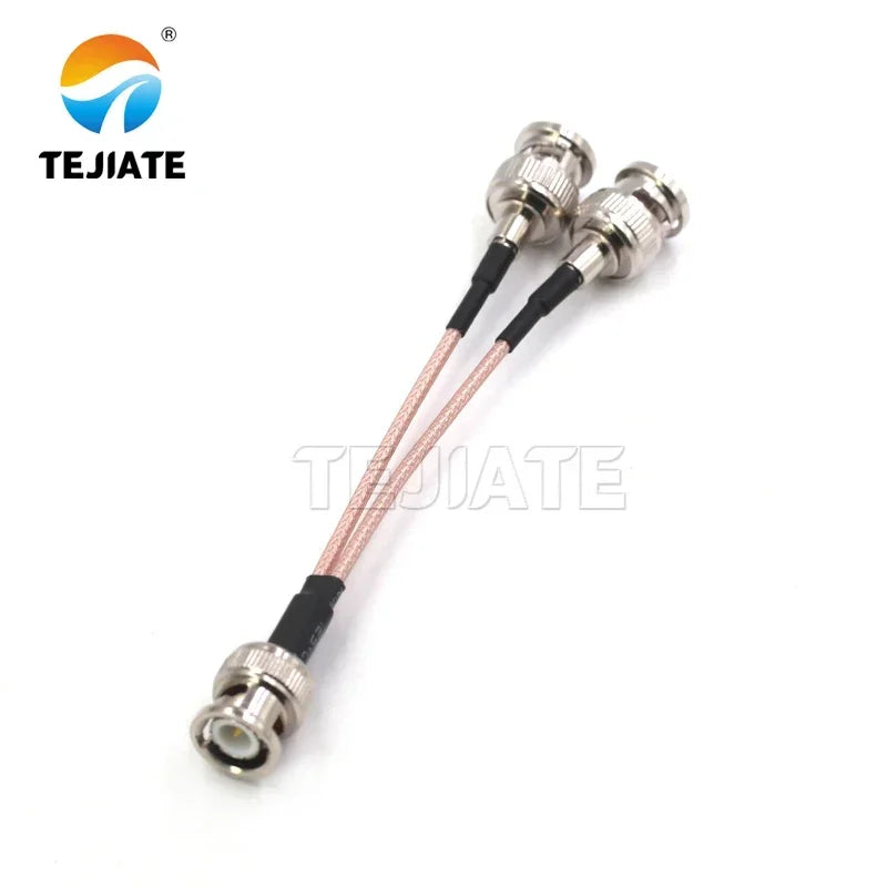BNC Male Female To Two BNC Adapters 10cm RG316 Cable