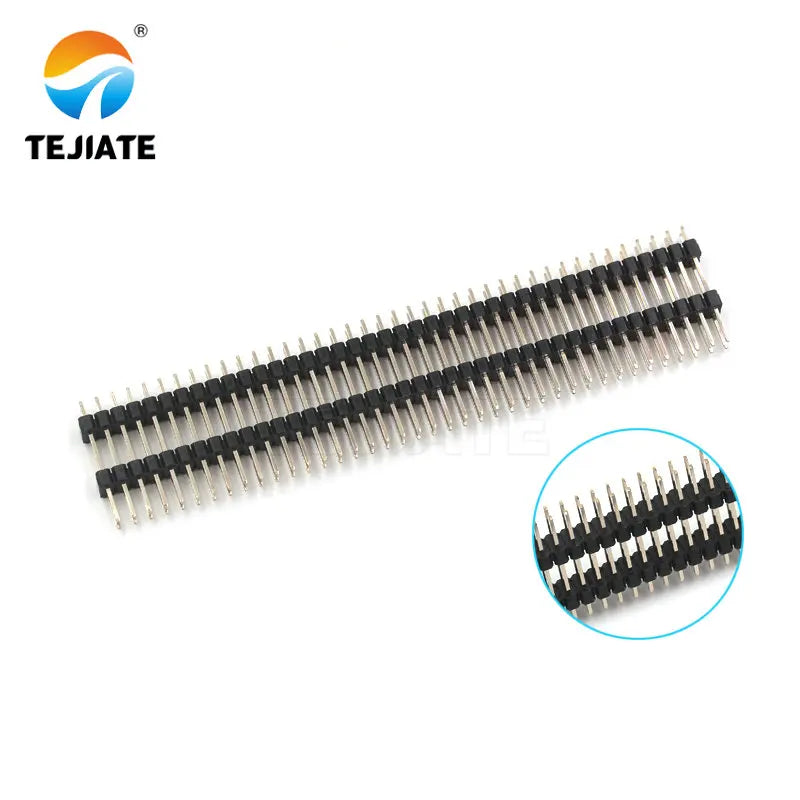 2PCS double-layer row needle single row 2.54mm double row 2 * 40p 1x40pin double plastic row needle length 21/23/30mm