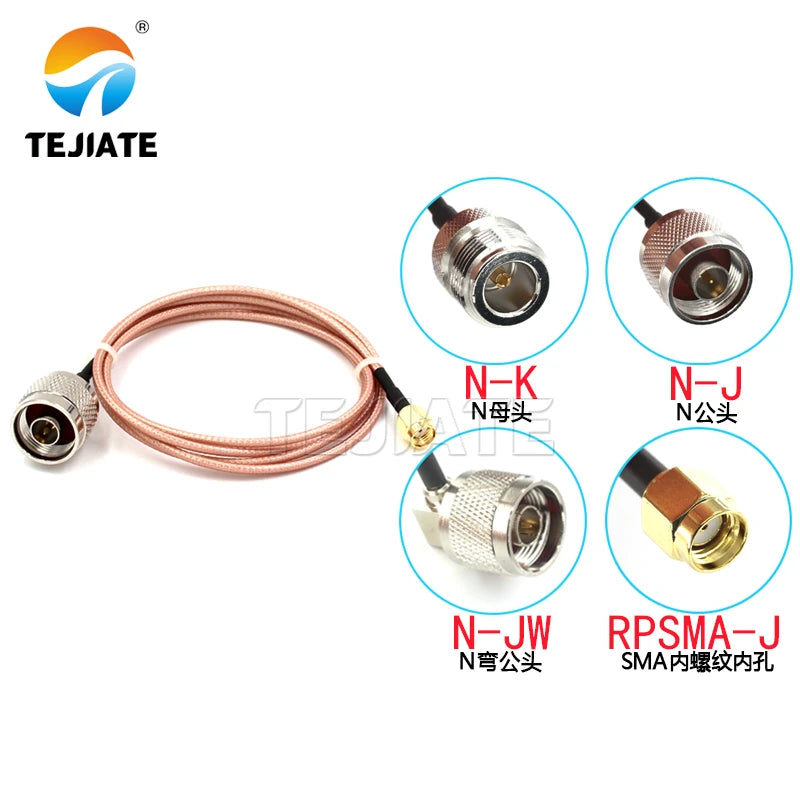 1PCS N to SMA RF connection jumper SMA/N-JKW N male female to SMA male female screw inner hole RG316 adapter cable