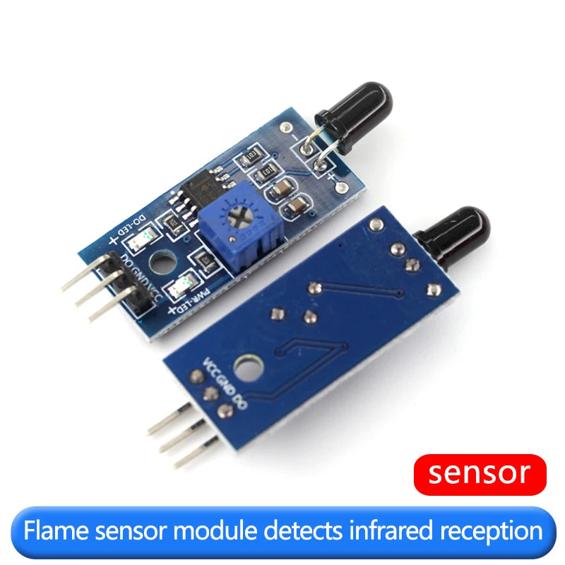 Flame sensor module Flame sensor module Smart car Fire source detectio ...