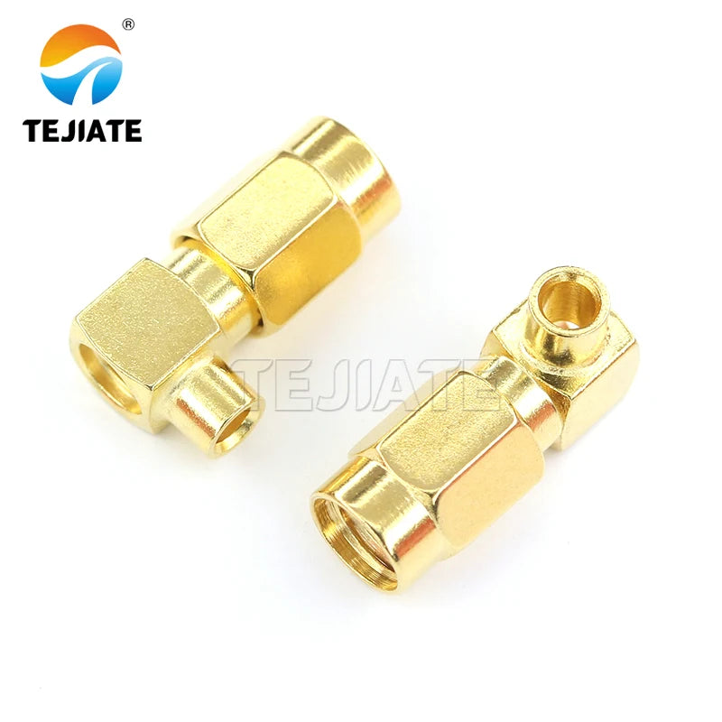 1PCS SSMA-JWB2 Curved male head Elbow Male Semi-Flexible Semi-Steel RF Coaxial Connector Inner Stew and Pin Plug