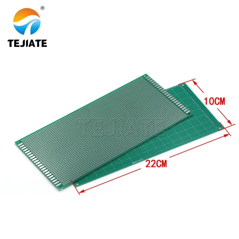PCB circuit board universal board single-sided tin spray green oil glass fiber experimental board hole board welding 9*15