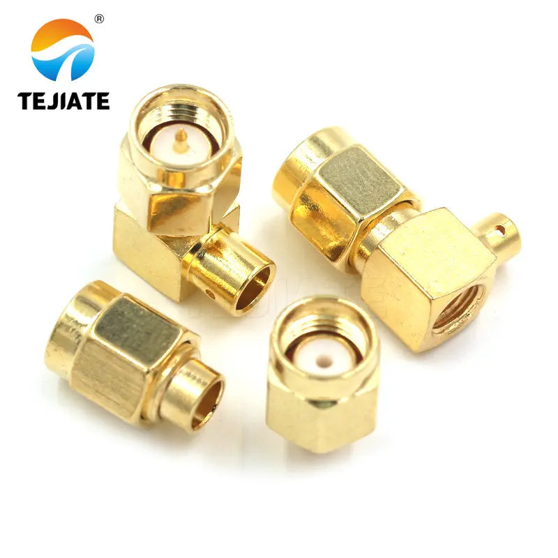 2PCS Factory Price SMA-JB/JWB Straight Female Elbow for RG405 Cable Wireless Pure Copper Connector
