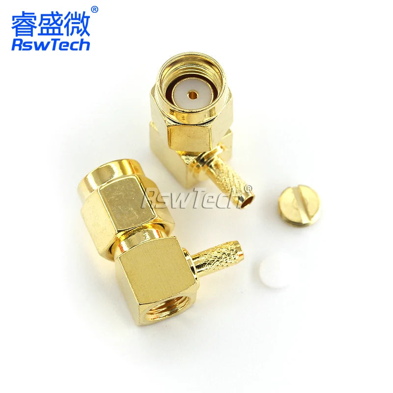 1PCS SMA RPSMA J/JW/KF/KY/KYW-1.5 Crimp Feeder Connector Power Test Adapter Match For RG316