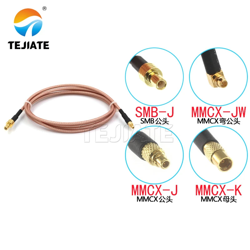 1PCS SMB male to MMCX adapter cable SMB to MCX connection cable MMCX-JW MMCX-J MMCX-K to SMB-J RG316 extension cable