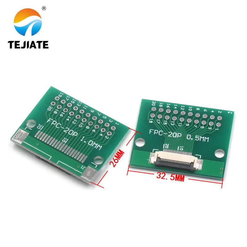 FPC FFC Flat Cable Transfer Plate Directly Insert DIY 0.5MM Space Connector 6P 8P 10P 20P 30P 40P 60P 0.5 Change 2.54 Type