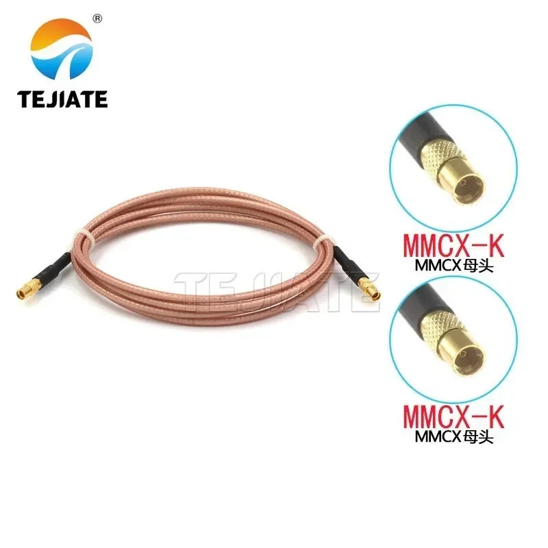 1PCS MMCX to MMCX adapter line MMCX male female to MMCX male female connection line RG316 coaxial line impedance 50 ohms