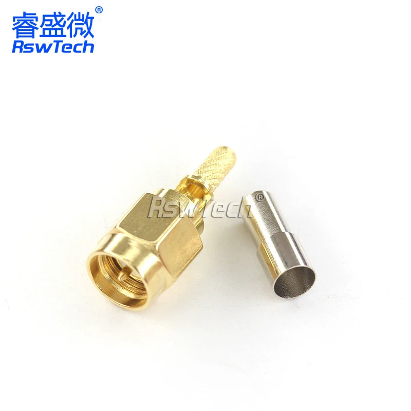 1PCS SMA RPSMA J/JW/KF/KY/KYW-1.5 Crimp Feeder Connector Power Test Adapter Match For RG316