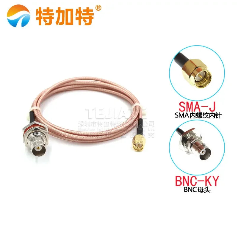 2PCS TEJIATE SMA Male Header To BNC Bent Male/Female Header RF Coaxial Cable SMA-J BNC-J BNC-JW BNC-KY RG316 Wire 0.08~2M