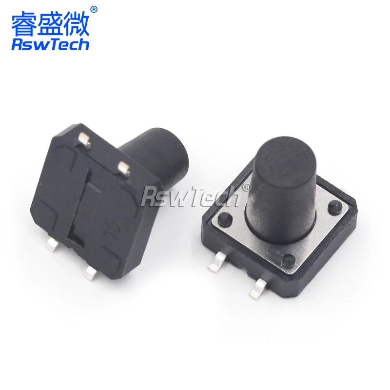 20PCS Paster-type Vertical 4 legs Touch Key Microswitch Erect 4 Foot Button Switch 12*12*4.3/5/6/8/10/13MM