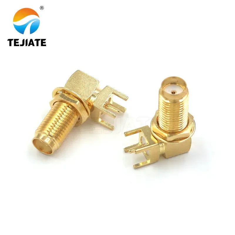 5PCS SMA-KE Connerctor SMA-KWE Adapter Straight /Bent Header Square/Skew Foot Base Outer screw Inner Pin/Hole