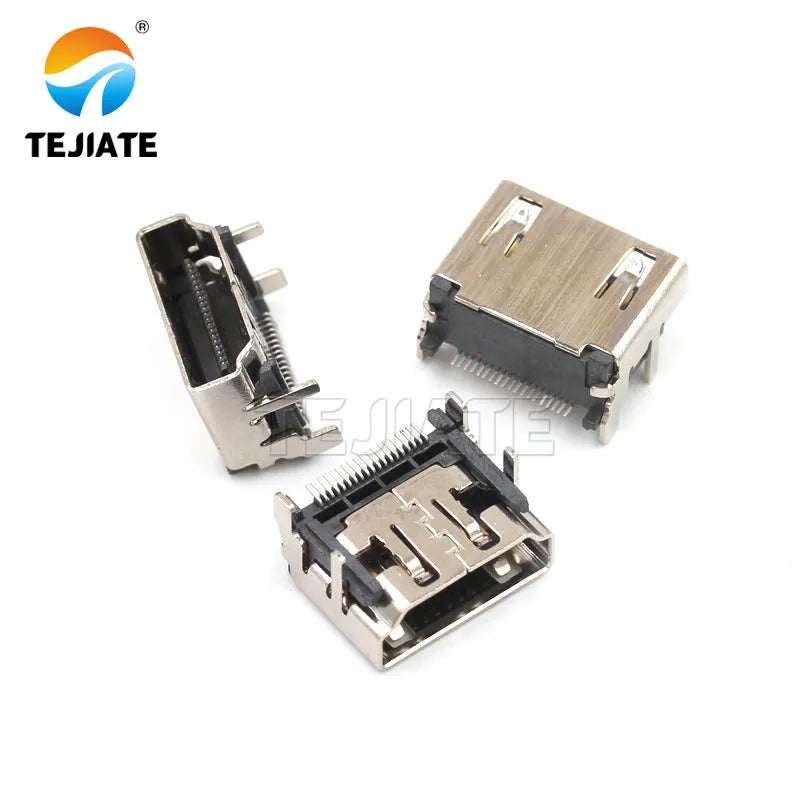 HDMI high-definition connector male splint female seat ordinary gold-plated 19P1.6 splint male HDMI plug