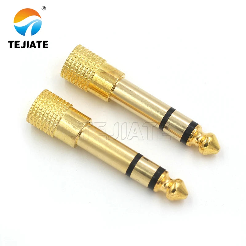 3.5 2.5/6.35mm plum blossom male connector mono dual channel stereo microphone plug welding line audio head