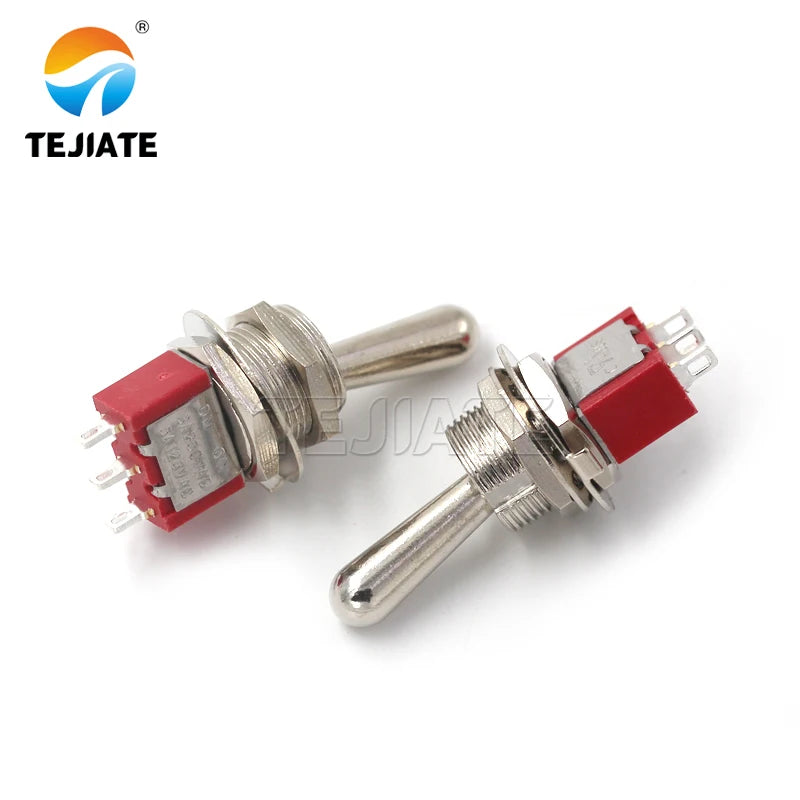 M12 big head button switch opening 12MM red button switch 3/6 feet 2 gear 3 gear rocker switch