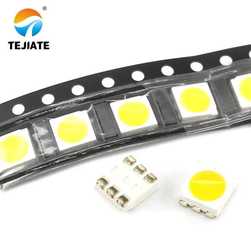 50PCS 1Lot 5050 Bright LED Light Beads Red Green Blue Yellow White Warm White RGB 3 Colors Emitting Diode Electronic DIY Kit