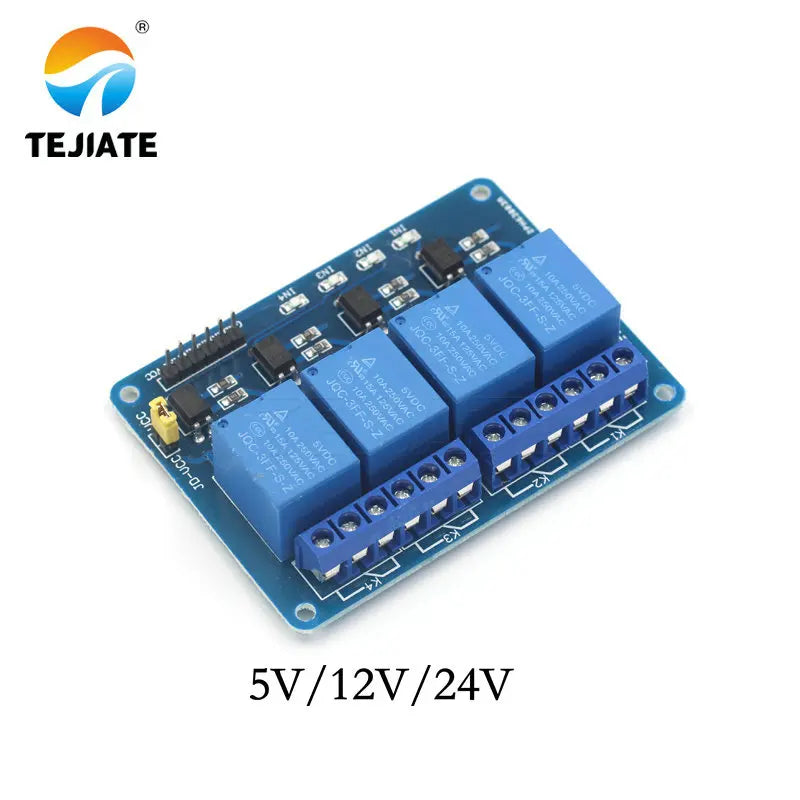 4 way Relay Module 5V 12V 24V 4 Channel Relay Module Shield ARM PIC AVR DSP Electronic 5V 4-Channel Relay Module