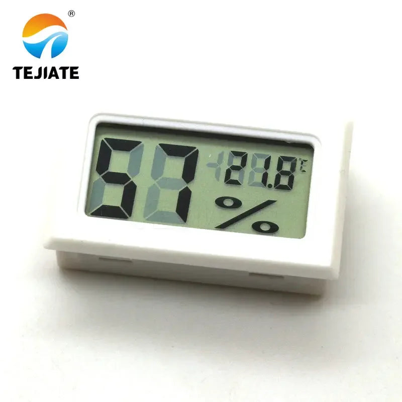 Black White Mini Digital LCD Indoor Temperature Humidity Meter Thermometer Hygrometer Gauge