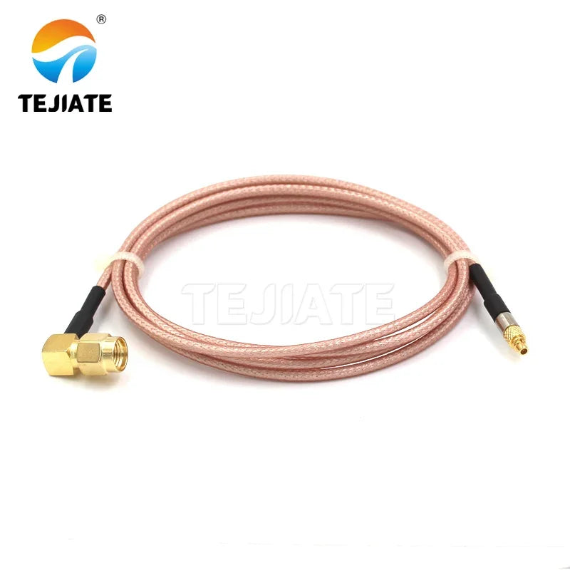 1PCS TEJIATE Adapter Cable MMCX To RPSMA Type MMCX-J Convert RPSMA-JW 8-90CM 1M 1.5M 2M Length Connector RG316 Wire