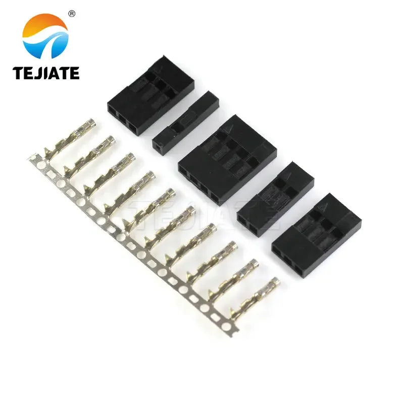 20PCS Connector Shell 1Pin 2Pin 3Pin 4Pin 5Pin 6Pin 7Pin 8Pin 9Pin 10pin  Single Row 2.54 mm Through Hole Housing Jumper Wire