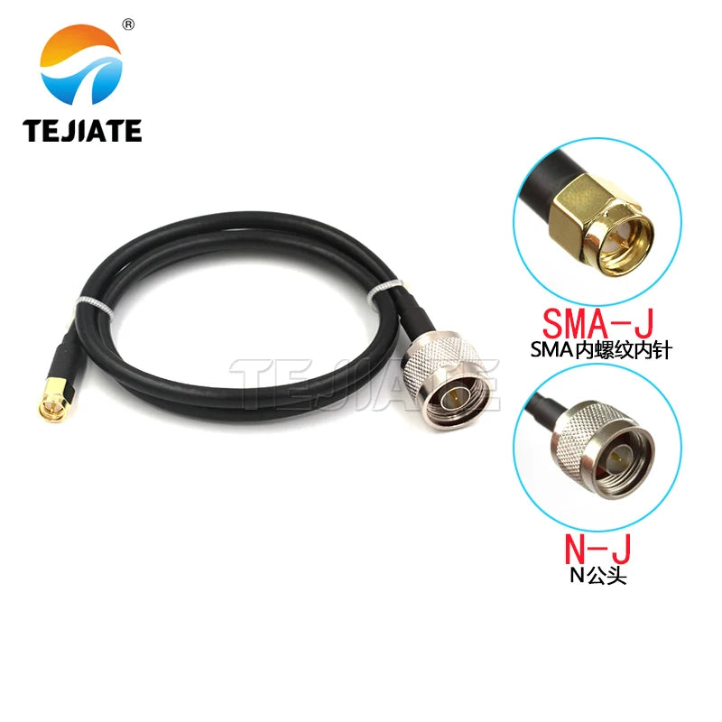 1PCS SMA to N RF connection cable N male to SMA female N-type extension cable RG58 coaxial adapter cable 50-3