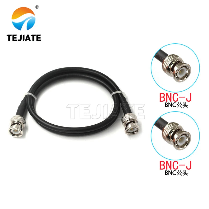 1PCS BNC male to male RF connection cable BNC to BNC BNC-JJ extension cable RG58 coaxial cable Q9 oscilloscope RF jumper
