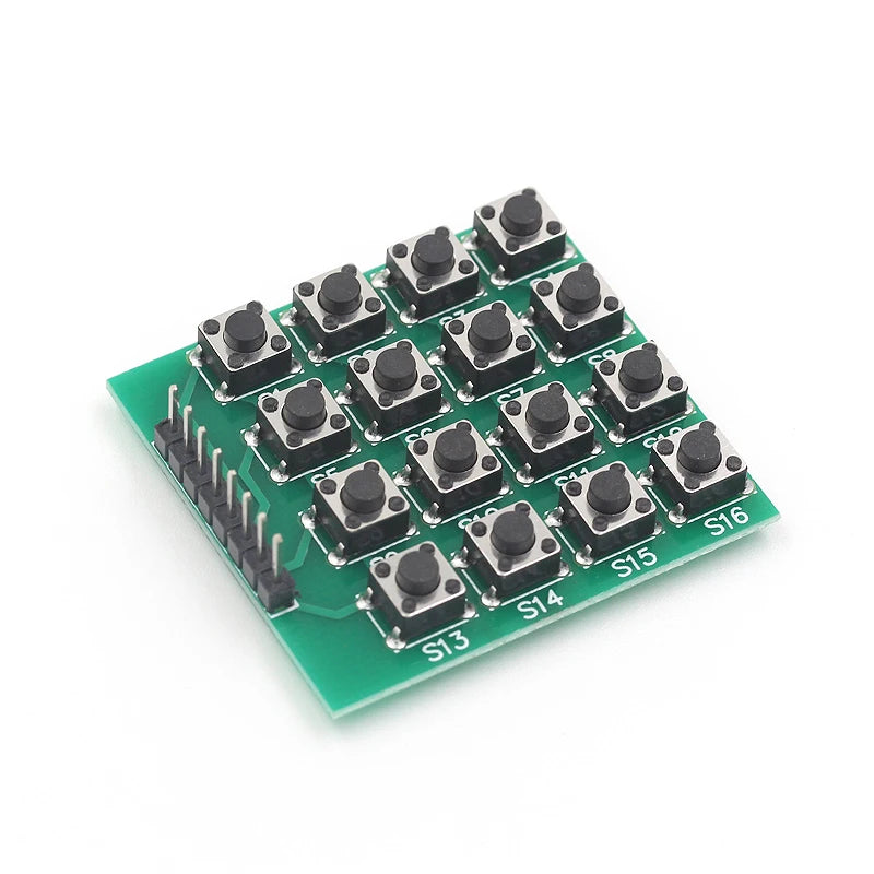 4X4 matrix keyboard, 16-button micro switch, single-chip external expansion keyboard, not a membrane keyboard