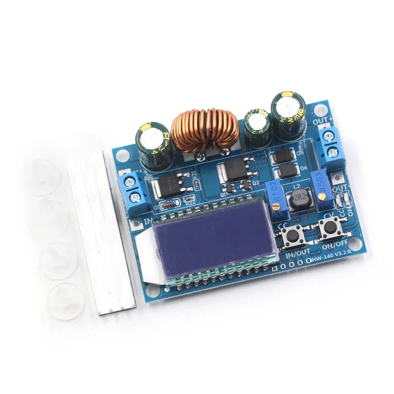Buck-boost module, constant voltage and constant current, LCD digital display, voltmeter and ammeter, adjustable buck and boost