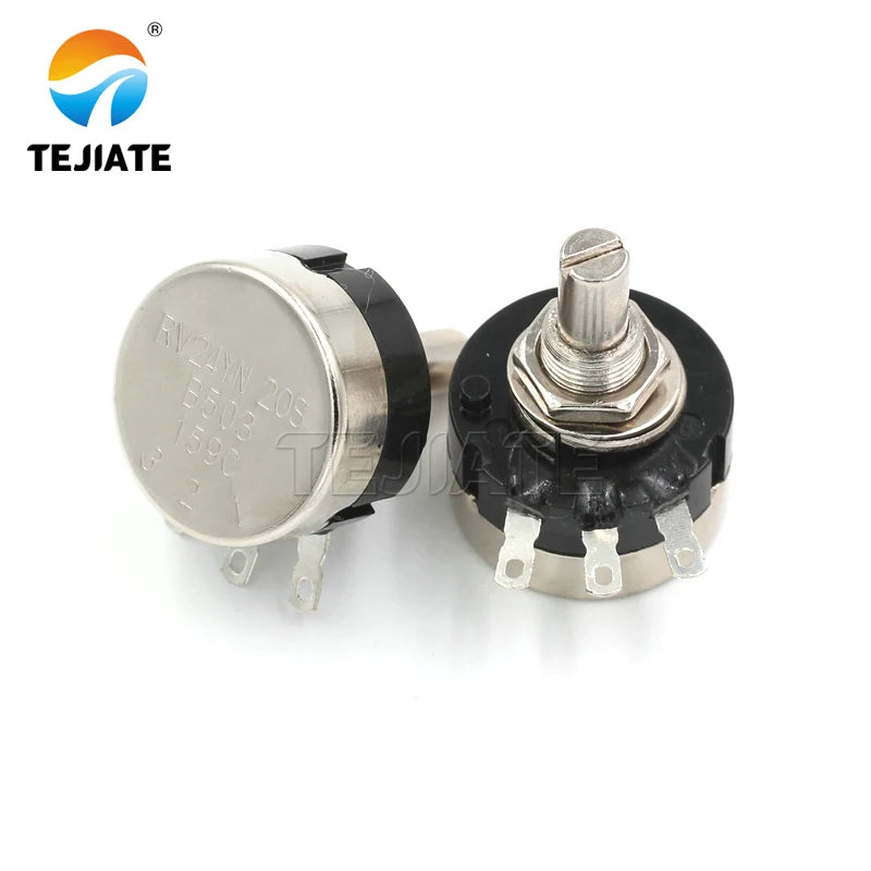 RV24YN20S carbon film potentiometer 1K 2K 10K 100 500K single turn carbon film potentiometer adjustable resistance