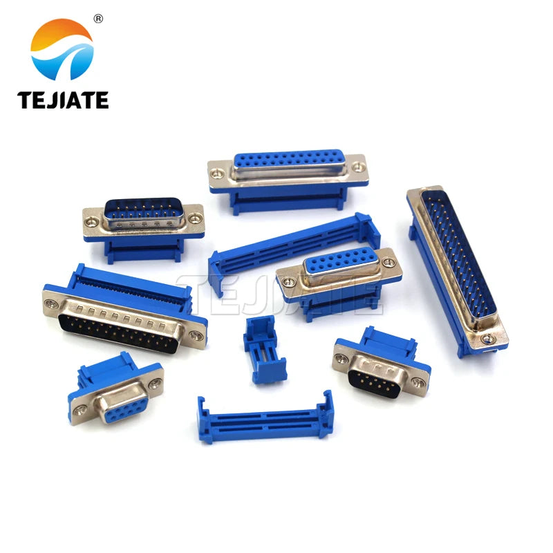 DIDC-DB9/15/25/37P solderless pressure wire socket, male and female, flat wire connector, serial port pinhole