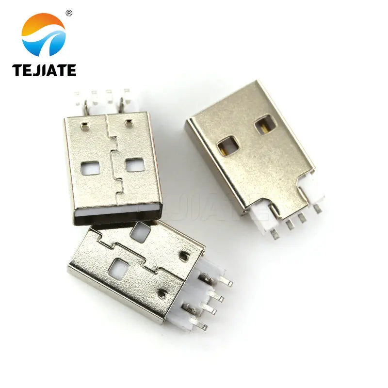 10PCS USB male USB interface A-type plug connector combination/with shell/solder wire/solder board/straight insertion/SMT