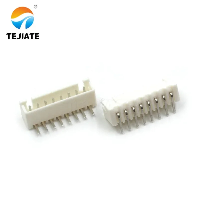 50PCS Bent Pin Holder Connection Terminal XH2.54 2/3/4/5/6/7/8/9/10/12P 2.54mm Spacing 90° Connector Electronic Adapter White