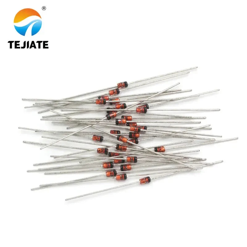 50PCS TEJIATE Diode D0-41 1W 1N4736 4741 4743 4745 4748 4749 4750 4751 4752 4753 4754 4755 Plug-in Type Glass Zener Diodes