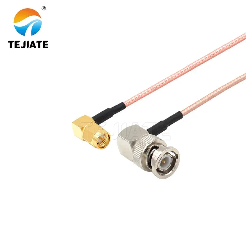 1PCS TEJIATE Adapter Cable BNC To SMA Type BNC-JW Convert SMA-JW 8-90CM 1M 1.5M 2M Length Connector RG316 Wire