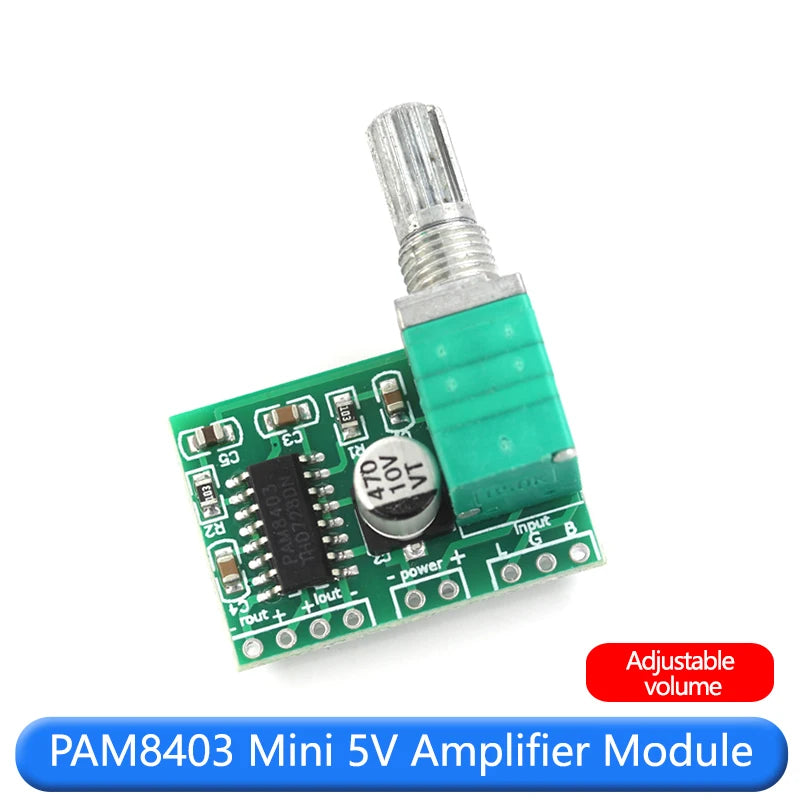 PAM8403 mini 5V digital small power amplifier board module can be powered by USB speaker audio circuit board amplifier motherboa