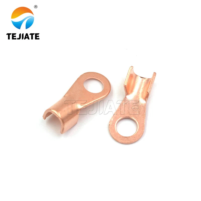 High current wiring copper piece round nose wiring nose/open nose 30A 60A100A 150A copper wiring piece terminal