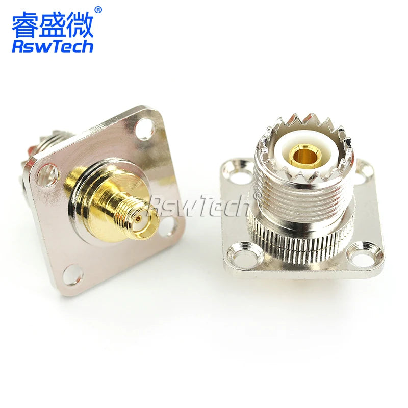 1PCS BNC-UHF To UHFK SMAK-UHF MINI Male/Female Header Connector M Base RF Adapter