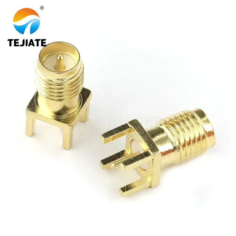 5PCS SMA-KE Connerctor SMA-KWE Adapter Straight /Bent Header Square/Skew Foot Base Outer screw Inner Pin/Hole