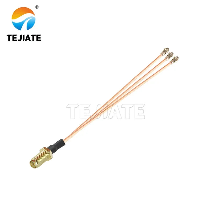 0.1m 1 To 2 RG178 Cable SMA Pigtail RF Antena UFL Seat SMA Female Male To 3pcs WIFI Antenna Extension Jumper