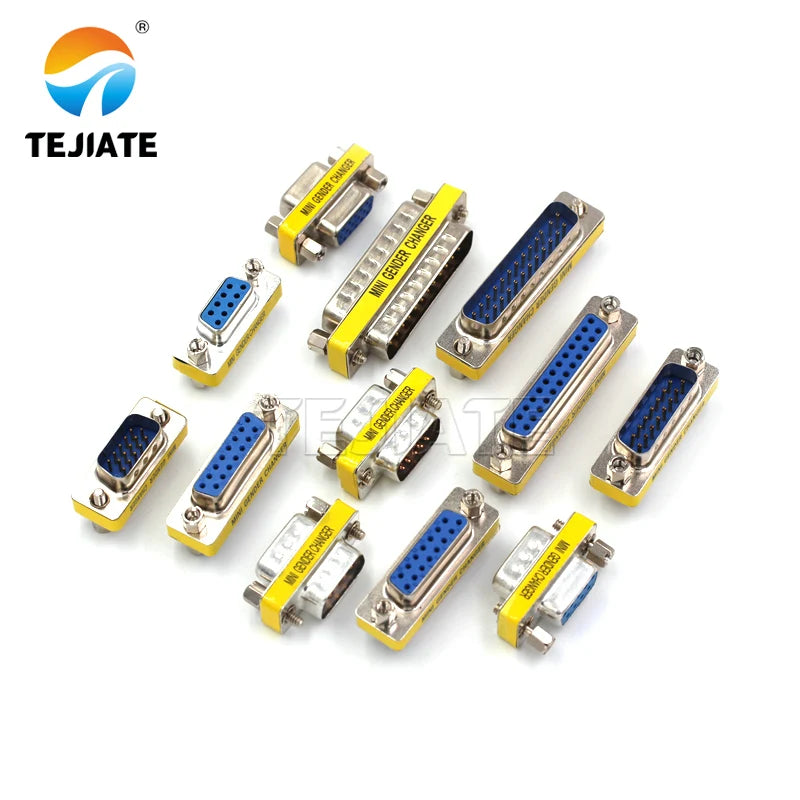DB9/15/25 pin serial port male to female conversion head adapter RS232 male to male to female to female COM port