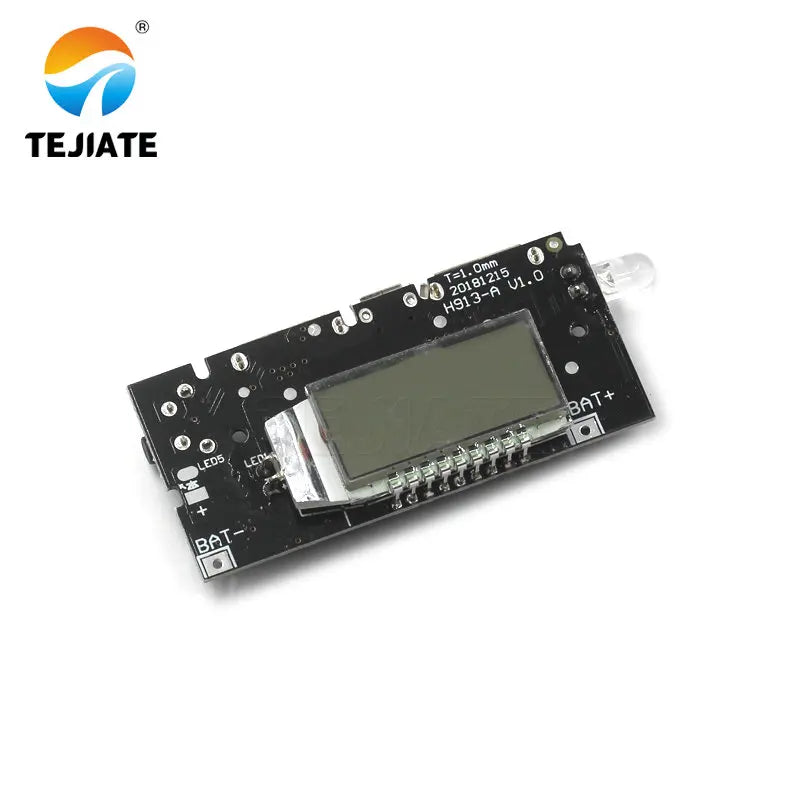 18650 lithium battery digital display dual USB circuit board mobile power supply 5V boost meter power bank module