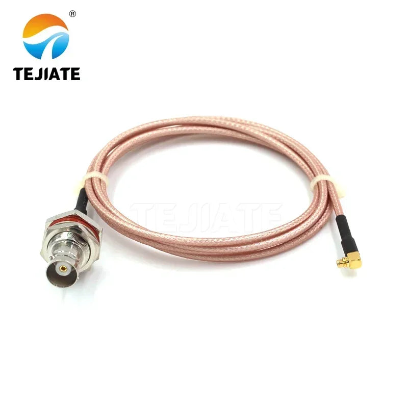 1PCS TEJIATE Adapter Cable BNC To MMCX Type BNCK Convert MMCXJW 8-90CM 1M 1.5M 2M Length Connector RG316 Wire
