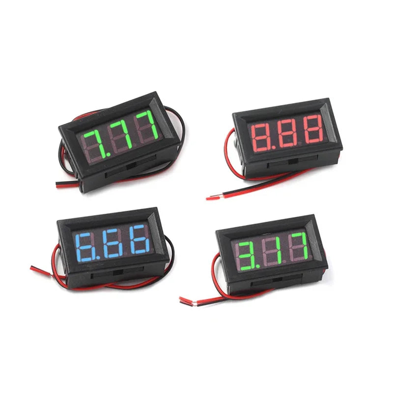 Two-wire voltmeter DC4.5V-120V DC digital display digital voltmeter head indication display digital tube