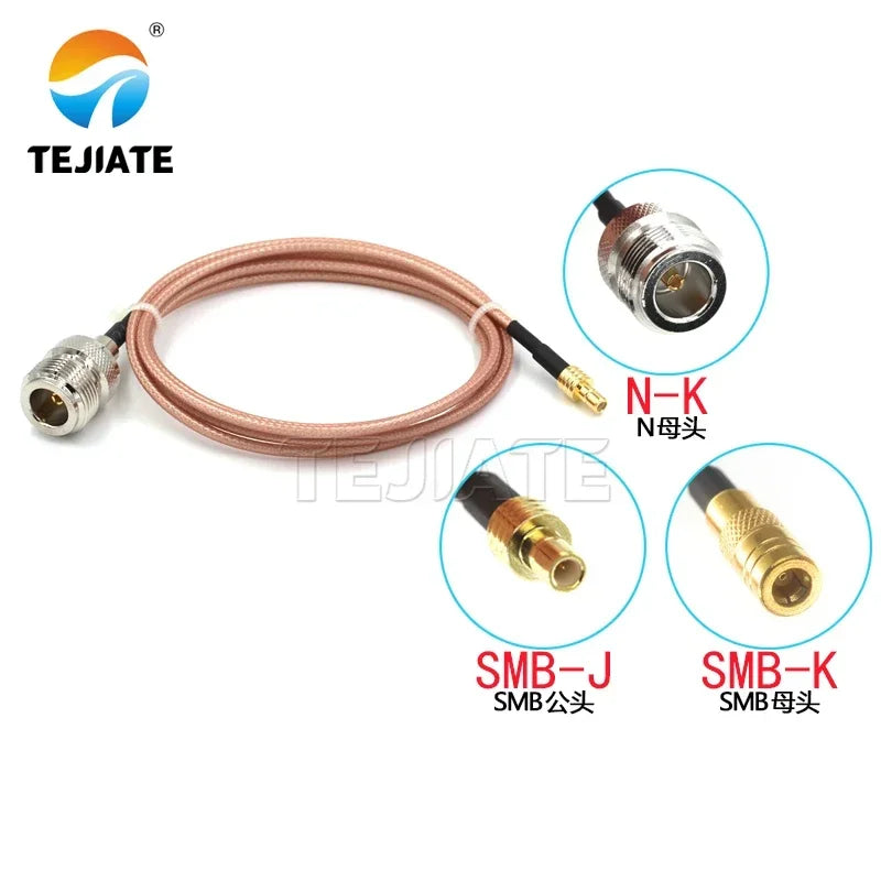 1PCS N To SMB Adapter Cable SMB-J SMB-K To N-K RF Cable N Female To SMB Male Female Extension Cable RG316 Coaxial Line